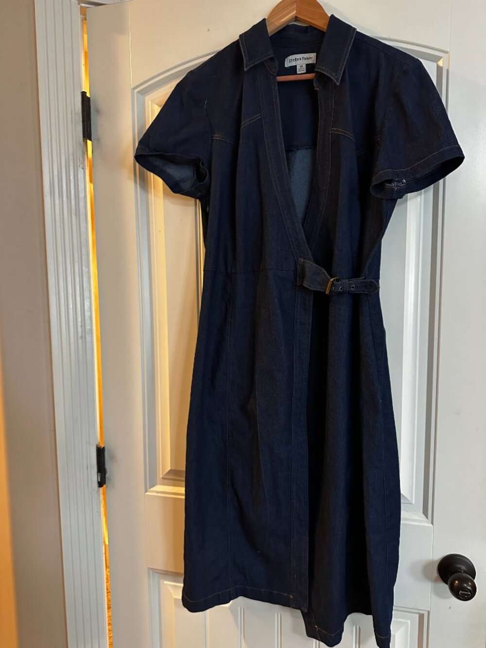 Size 14 Shelby & Palmer Women's Dark Blue Denim Dress